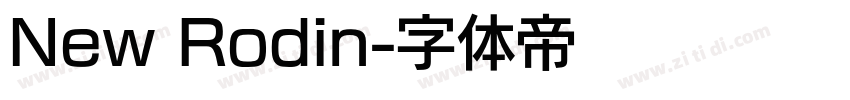 New Rodin字体转换